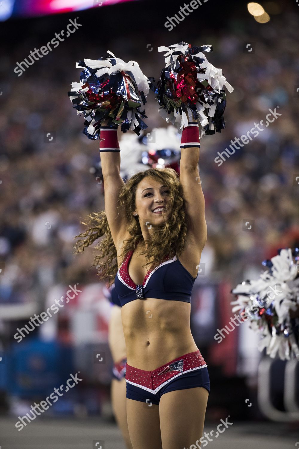 New England Patriots Cheerleaders Perform Before Editorial Stock Photo -  Stock Image