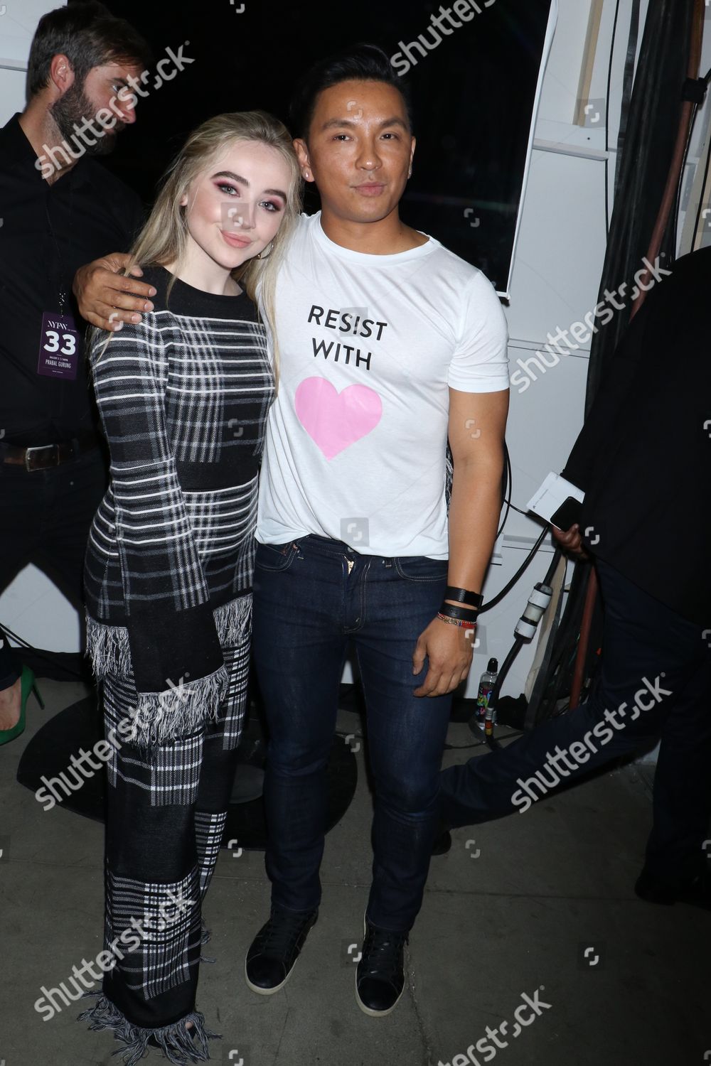 Sabrina Carpenter Prabal Gurung Front Row Editorial Stock Photo - Stock