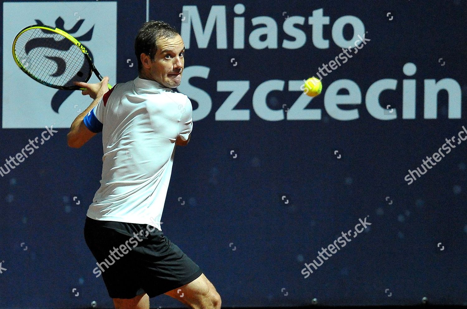 Richard Gasquet France Returns Ball Marcin Editorial Stock Photo