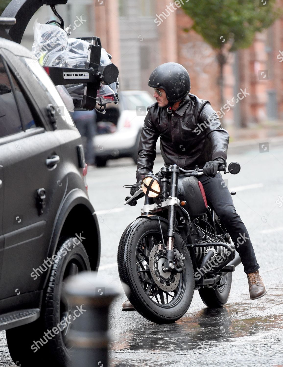 david beckham biker