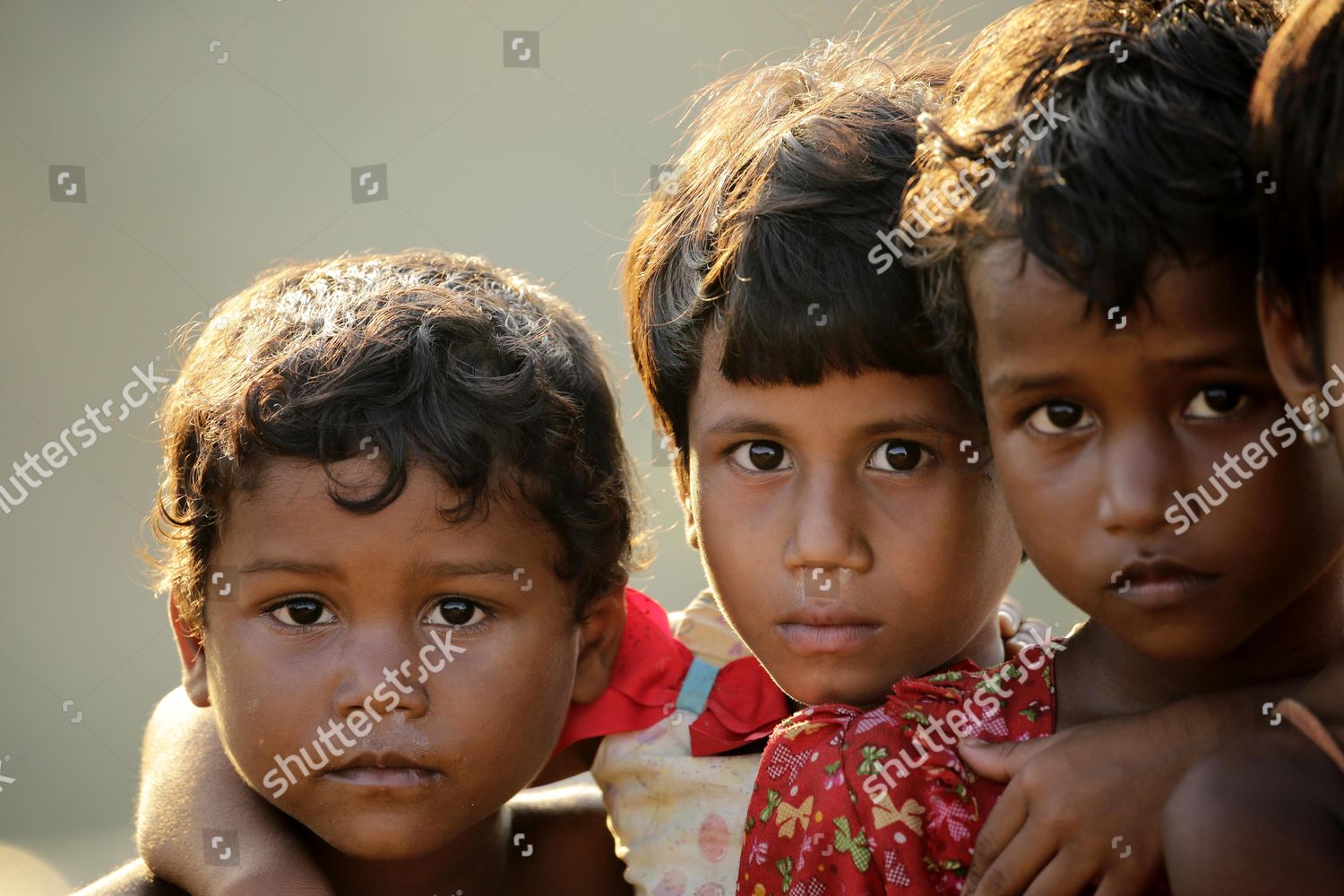 Rohingya Children Pose Photograph Top Balukhali Editorial Stock Photo ...