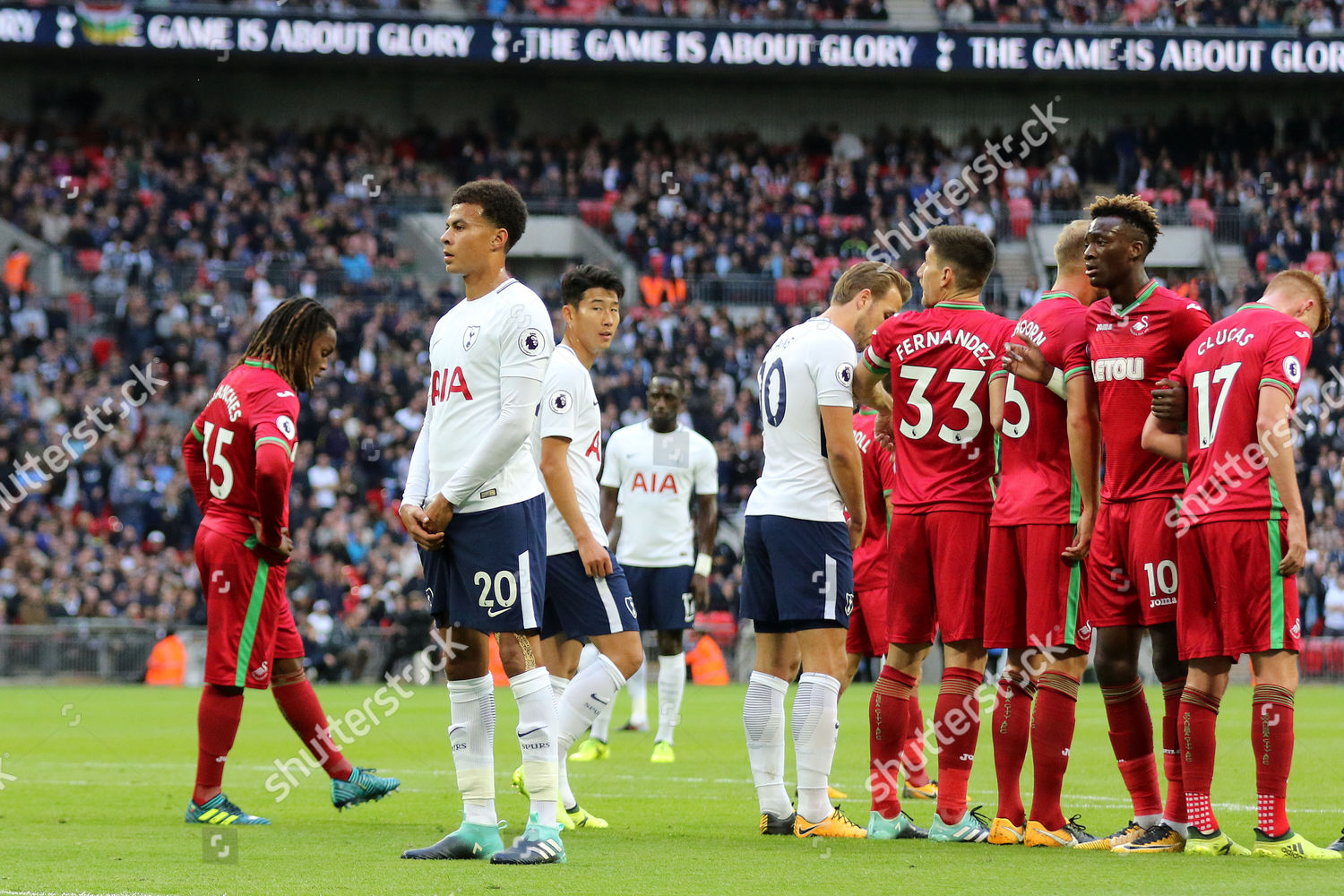 Dele Alli Takes Unusual Position Tottenham Editorial Stock Photo
