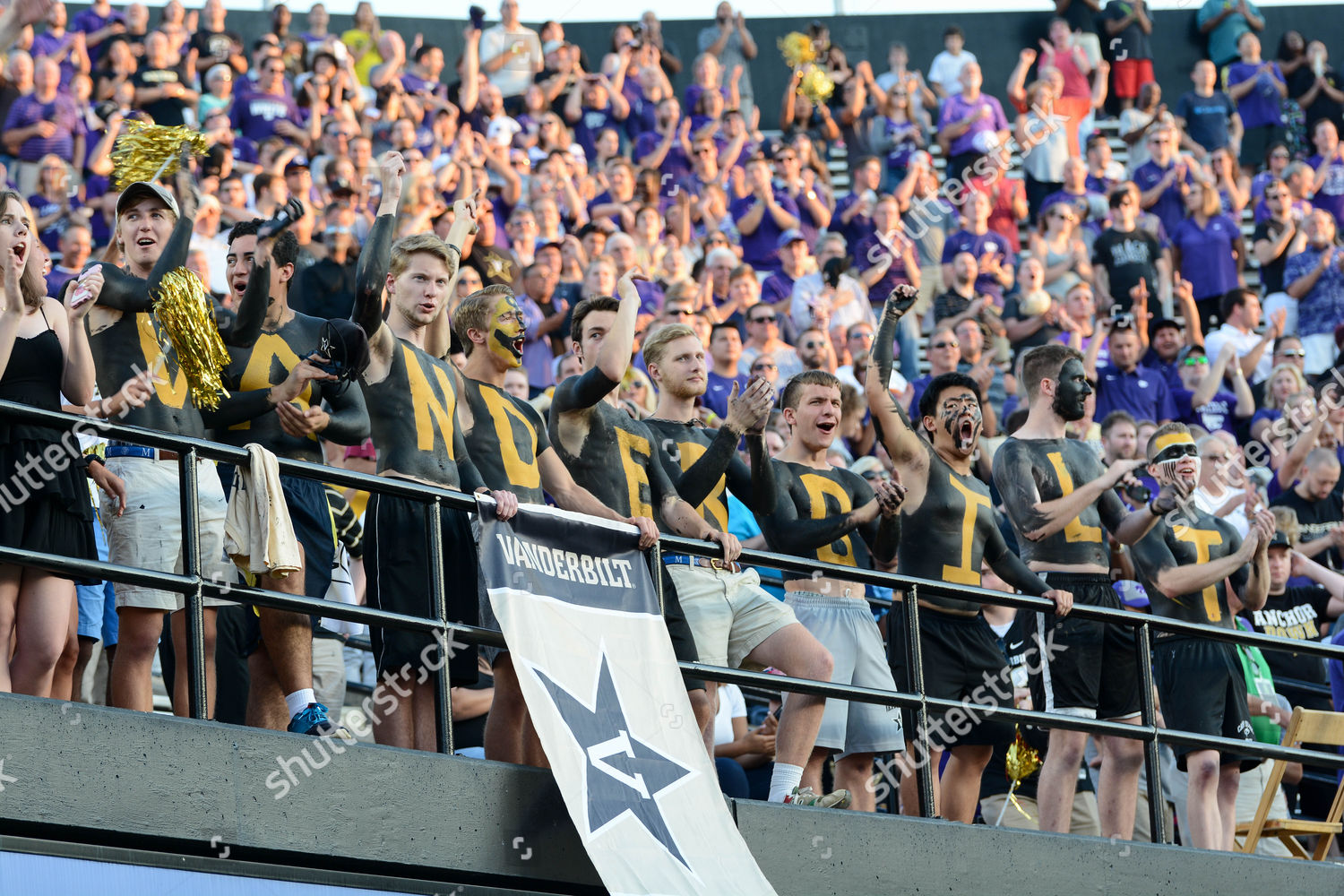 Vanderbilt Fans During Game Between Kansas Editorial Stock Photo ...