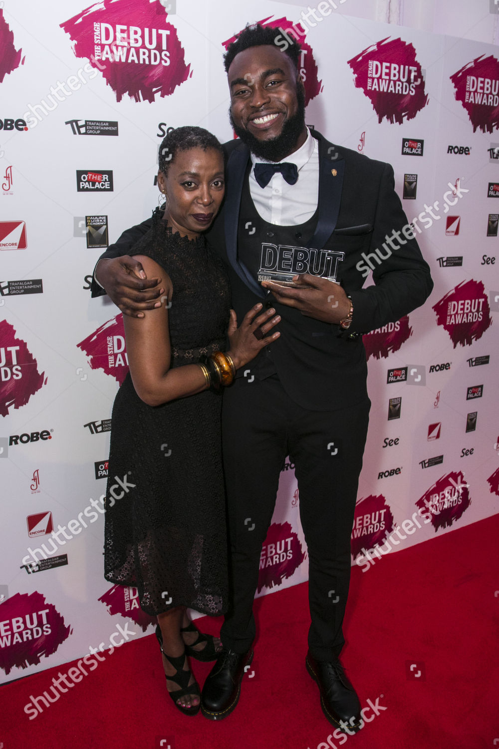 Abraham Popoola Accepts Award Best Actor Editorial Stock Photo - Stock