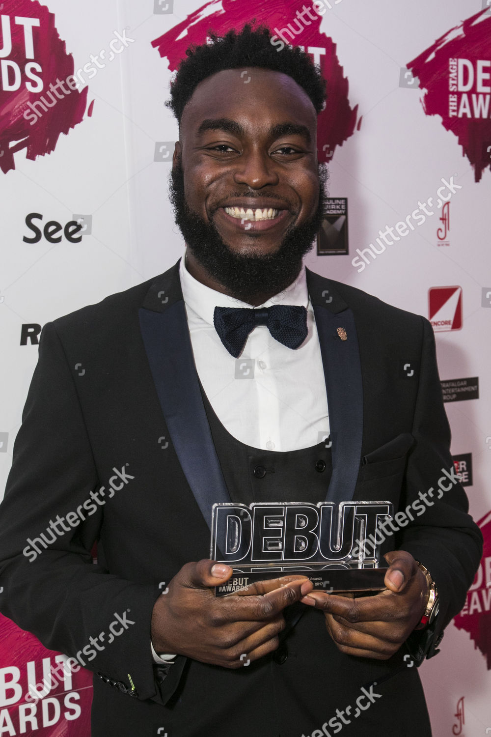 Abraham Popoola Accepts Award Best Actor Editorial Stock Photo - Stock