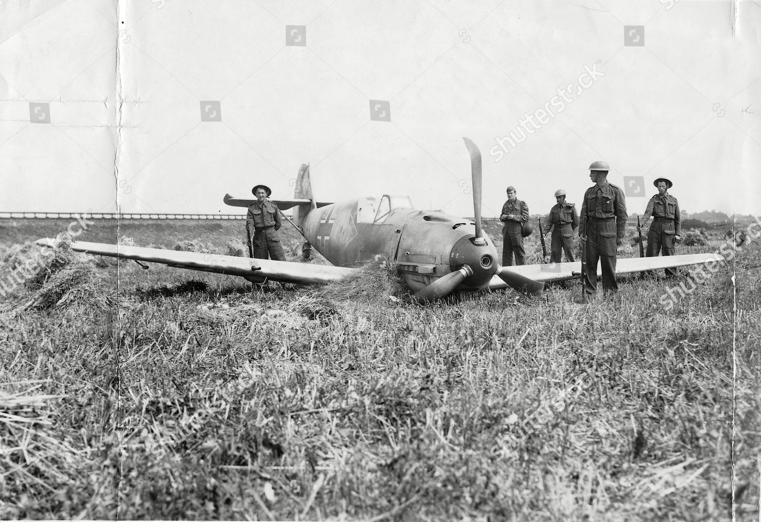 Battle Britain Destroyed Plane Bf 109 Editorial Stock Photo - Stock ...