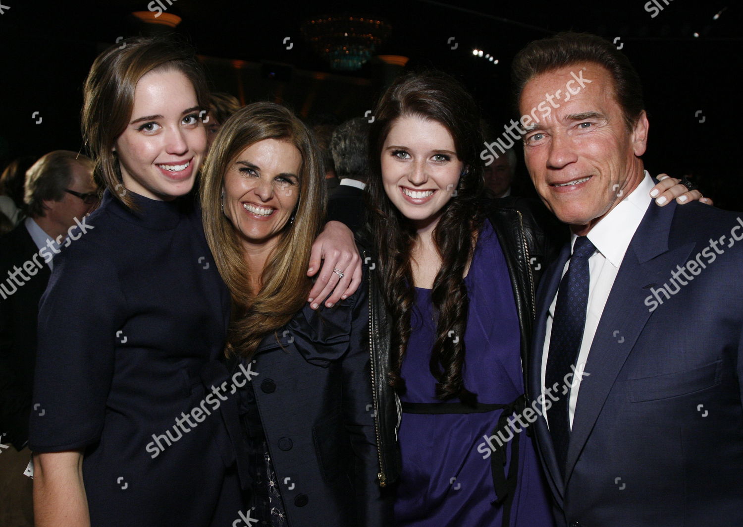 Maria Shriver Arnold Schwarzenegger Daughters Editorial Stock Photo