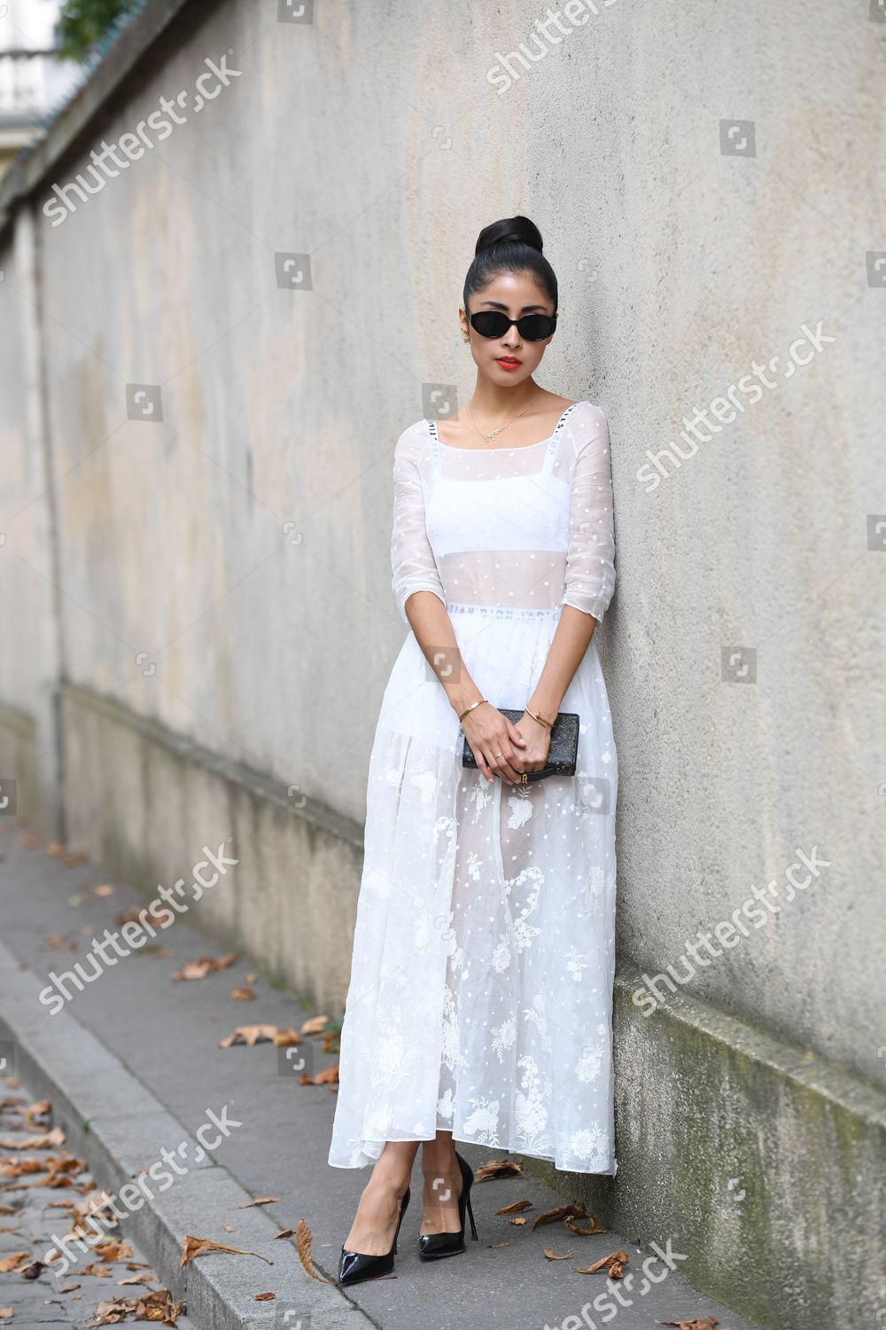 denni white lace dress