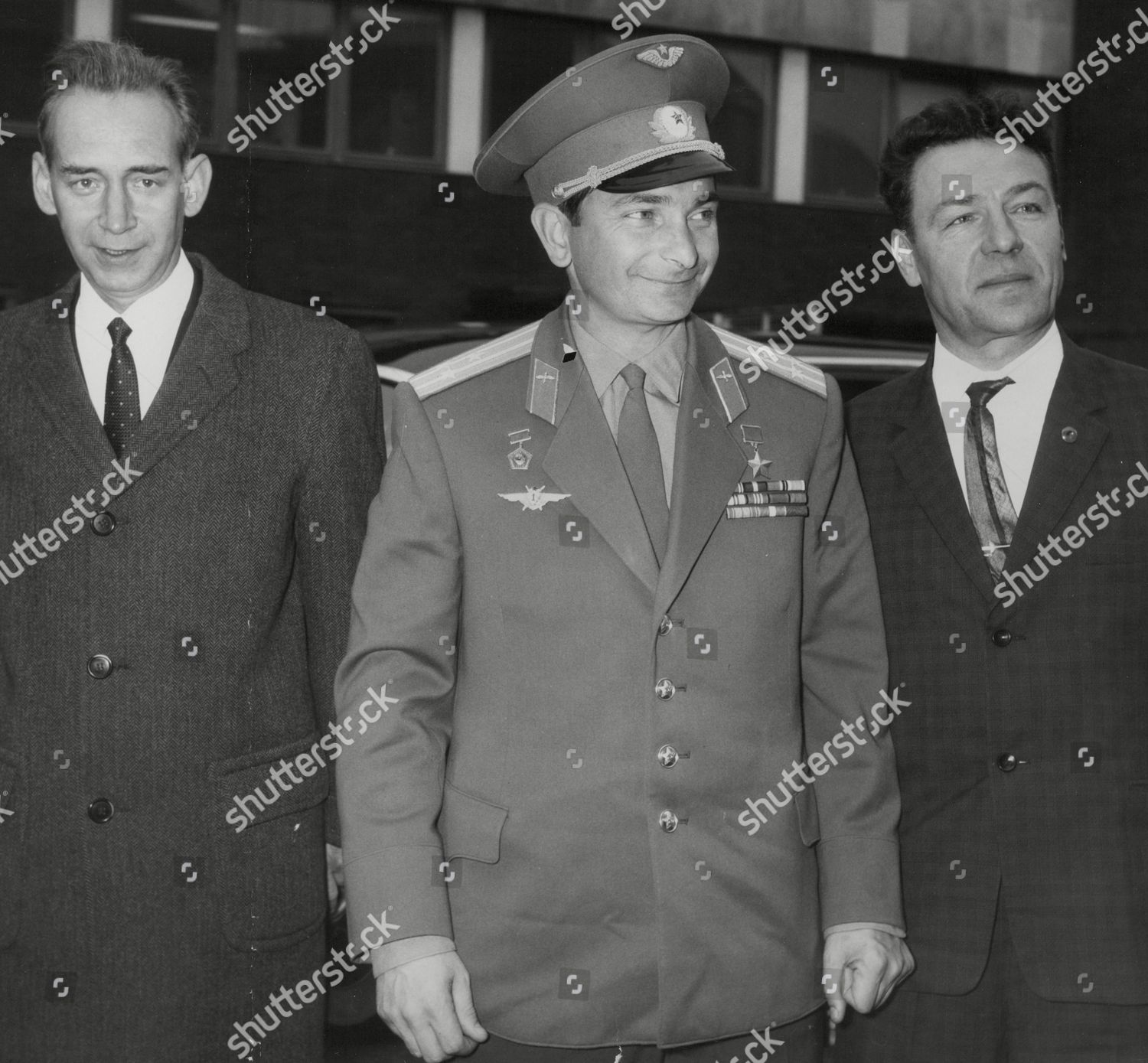 Russian Cosmonaut Valery Bykovsky Arriving London Editorial Stock Photo ...