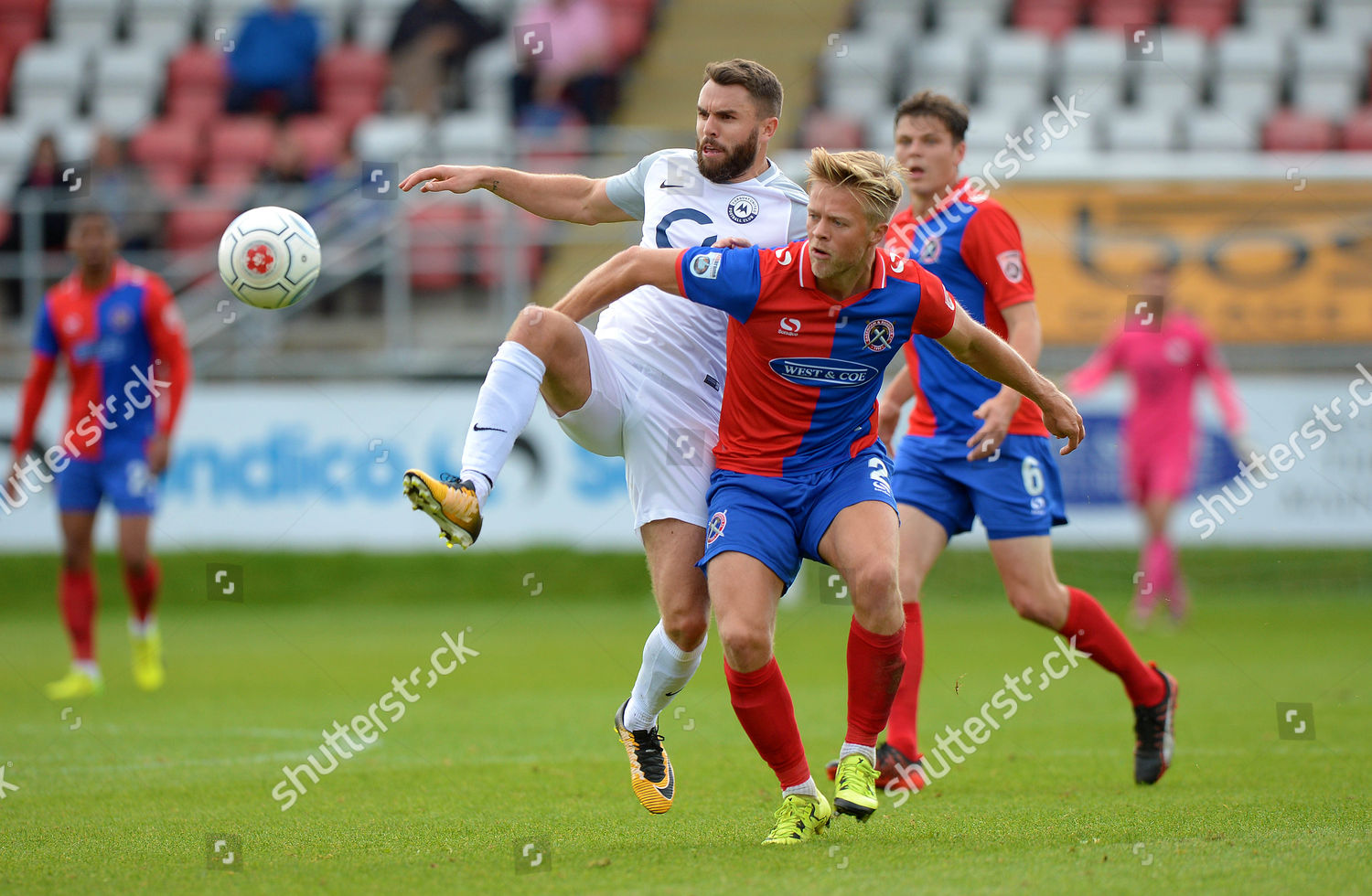 Josh Mcquoid Torquay United Challenged Ball Editorial Stock Photo ...