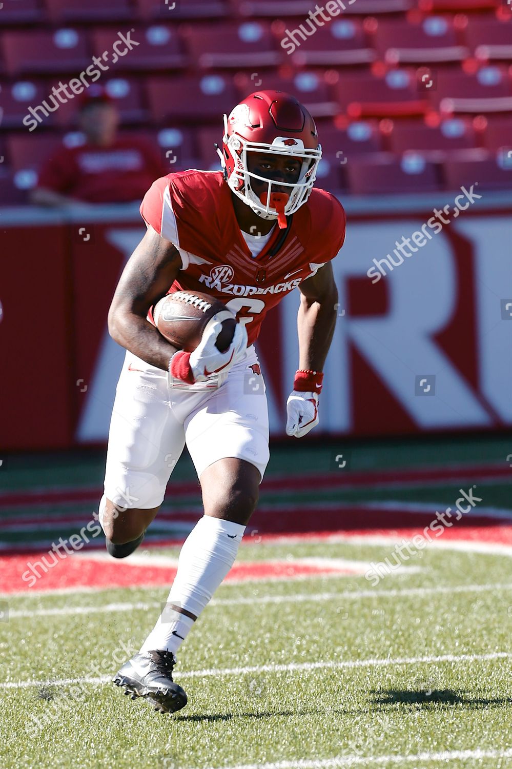 Hogs Wide Receiver Tj Hammonds 6 Editorial Stock Photo - Stock Image ...