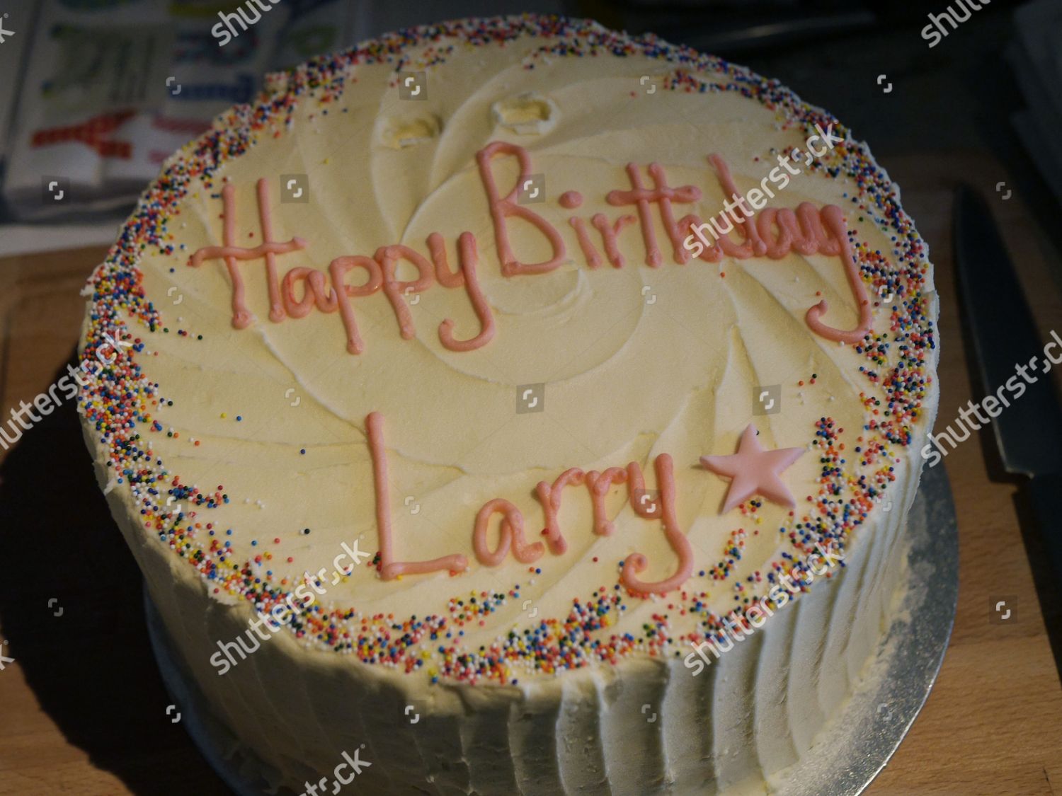 Larry Lambs 70th Birthday Cake Editorial Stock Photo Stock Image