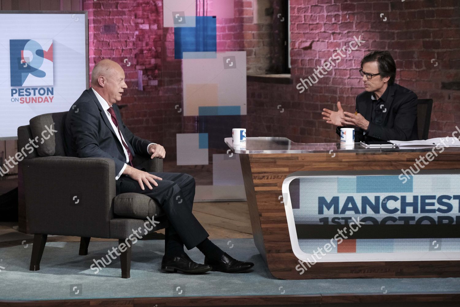 Conservative British Politician Damian Green Interviewed Editorial