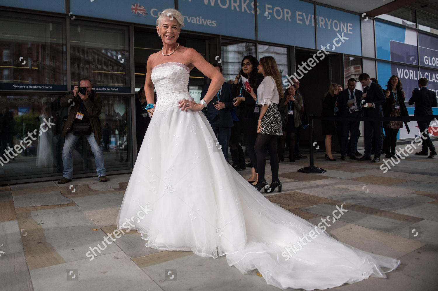 Katie Hopkins Wearing Wedding Dress Editorial Stock Photo Stock