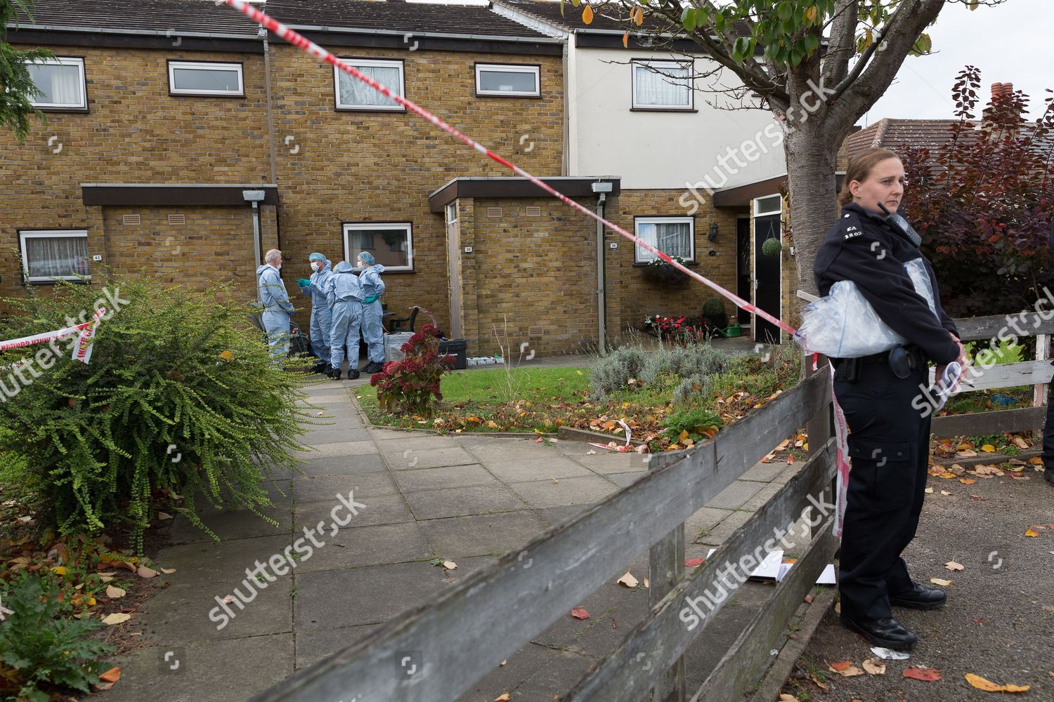 Police Officers Forensics Hood Road Rainham Editorial Stock Photo ...