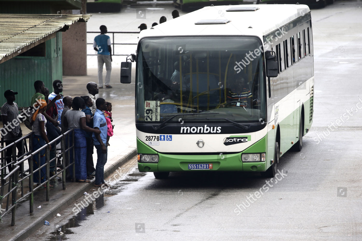 Passengers Board Bus Abidjan Transport Company Sotra Editorial Stock Photo Stock Image Shutterstock