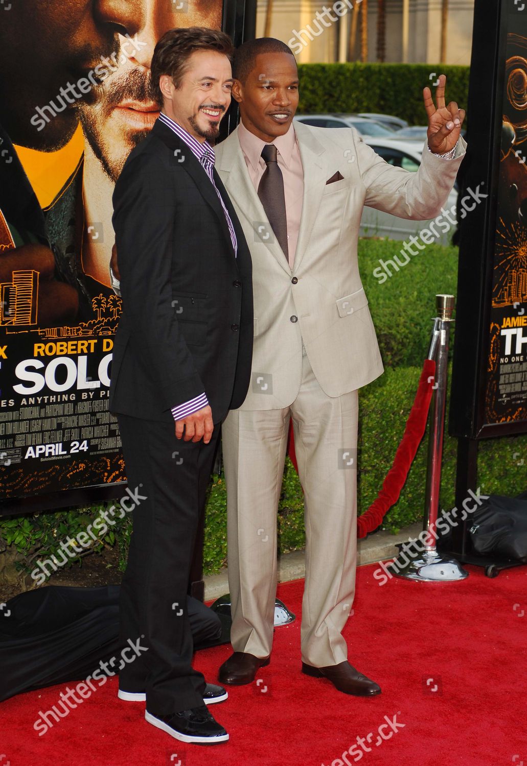 Jamie Foxx Robert Downey Jr Editorial Stock Photo Stock Image