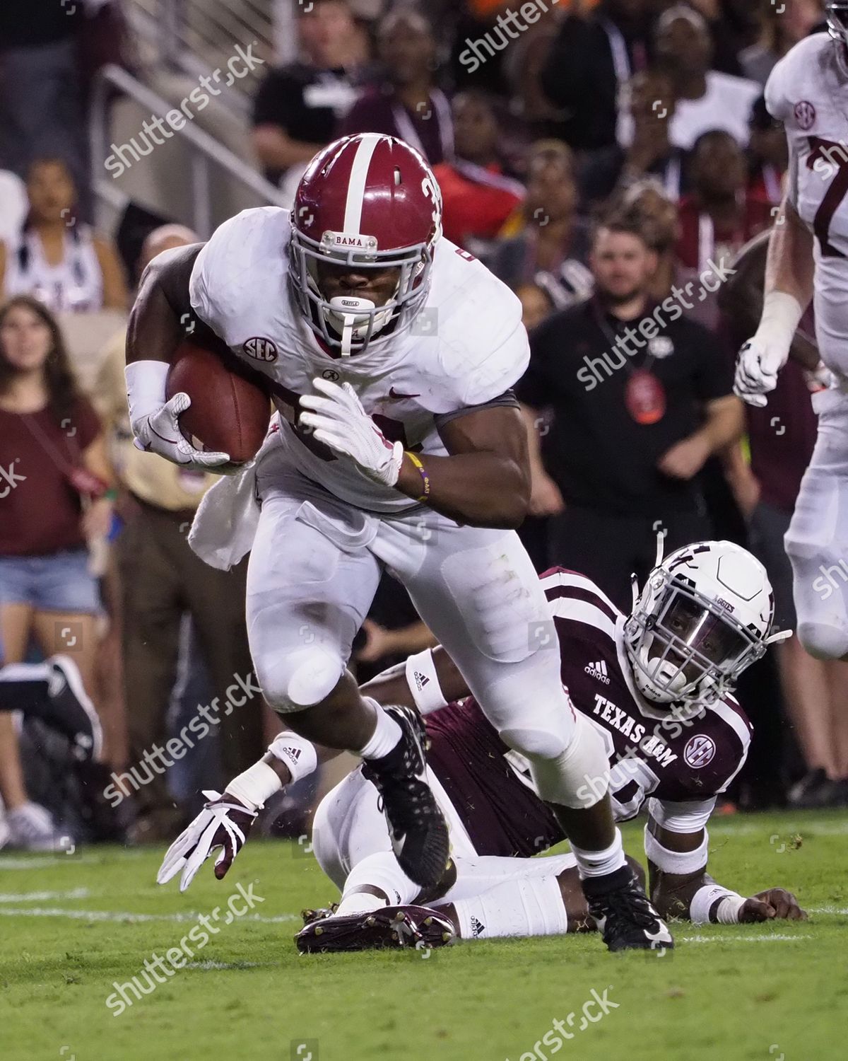 Damien Harris 34 Alabama Crimson Tide Editorial Stock Photo Stock