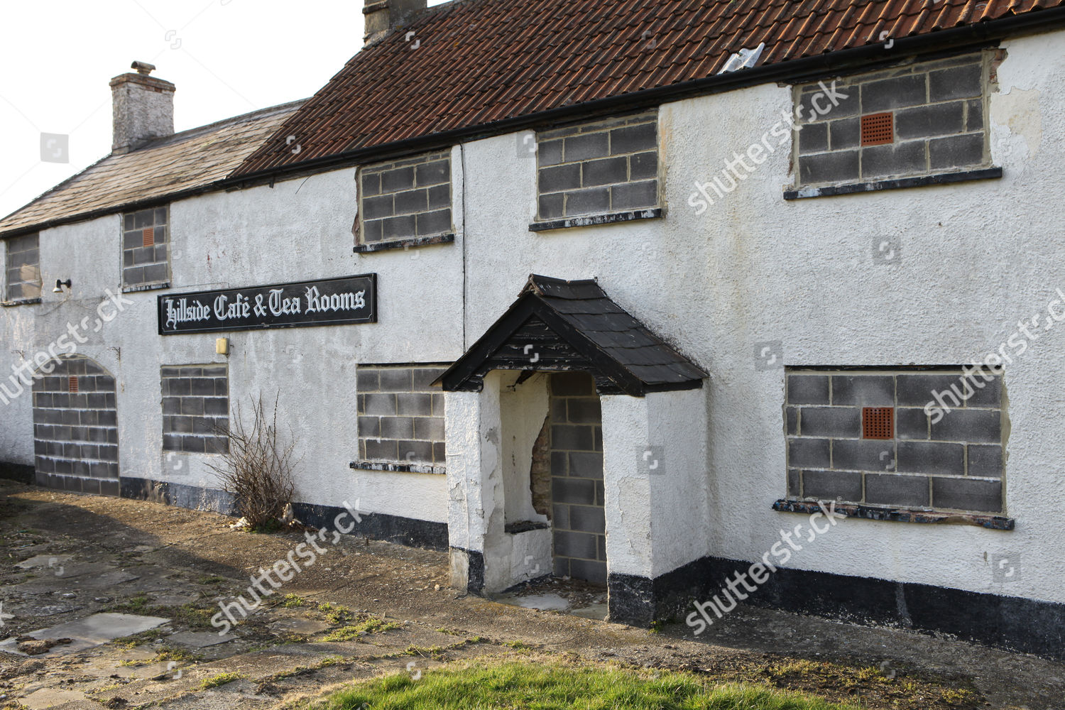 General View Hillside Cafe Tea Rooms Ham Redaktionelles Stockfoto