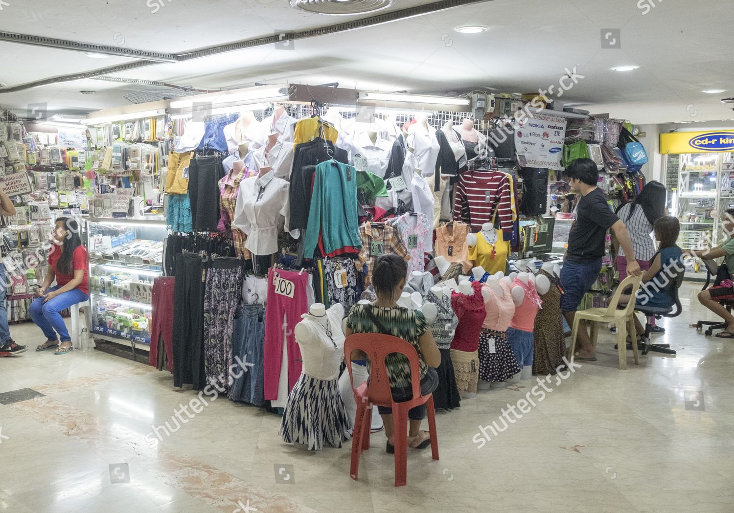 Manila Shopping Mall Where Canoe Man Redaktionelles Stockfoto