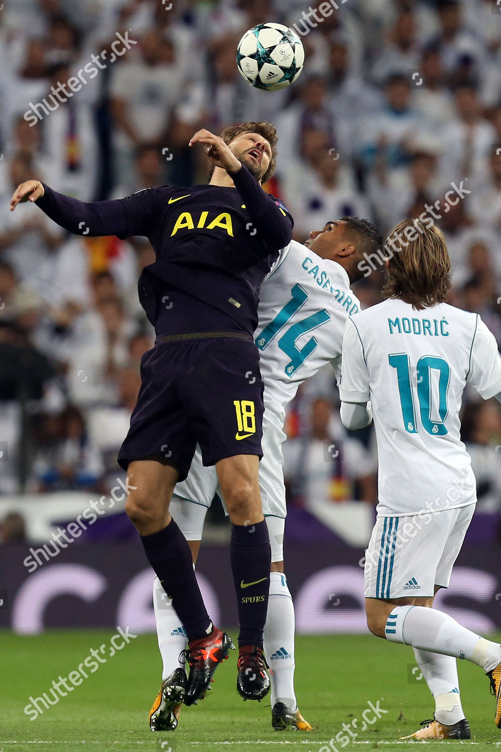 Fernando Llorente Tottenham Hotspur Casemiro Real Madrid Editorial Stock Photo Stock Image Shutterstock
