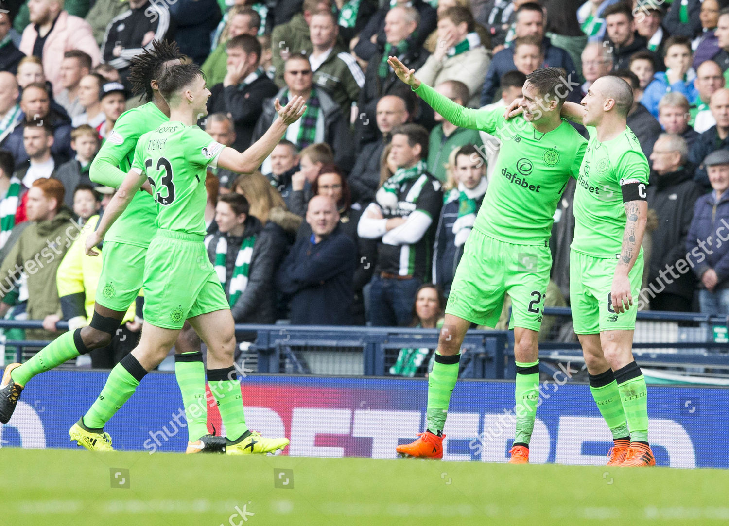 Celtic Mikael Lustig Celebrates Editorial Stock Photo - Stock Image ...