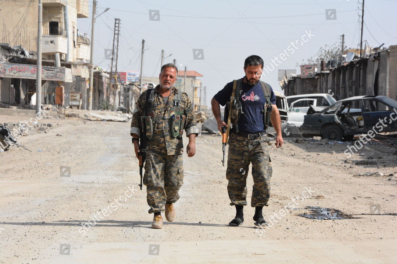 Fighters Syrian Democratic Forces Sdf Patrol Editorial Stock Photo ...