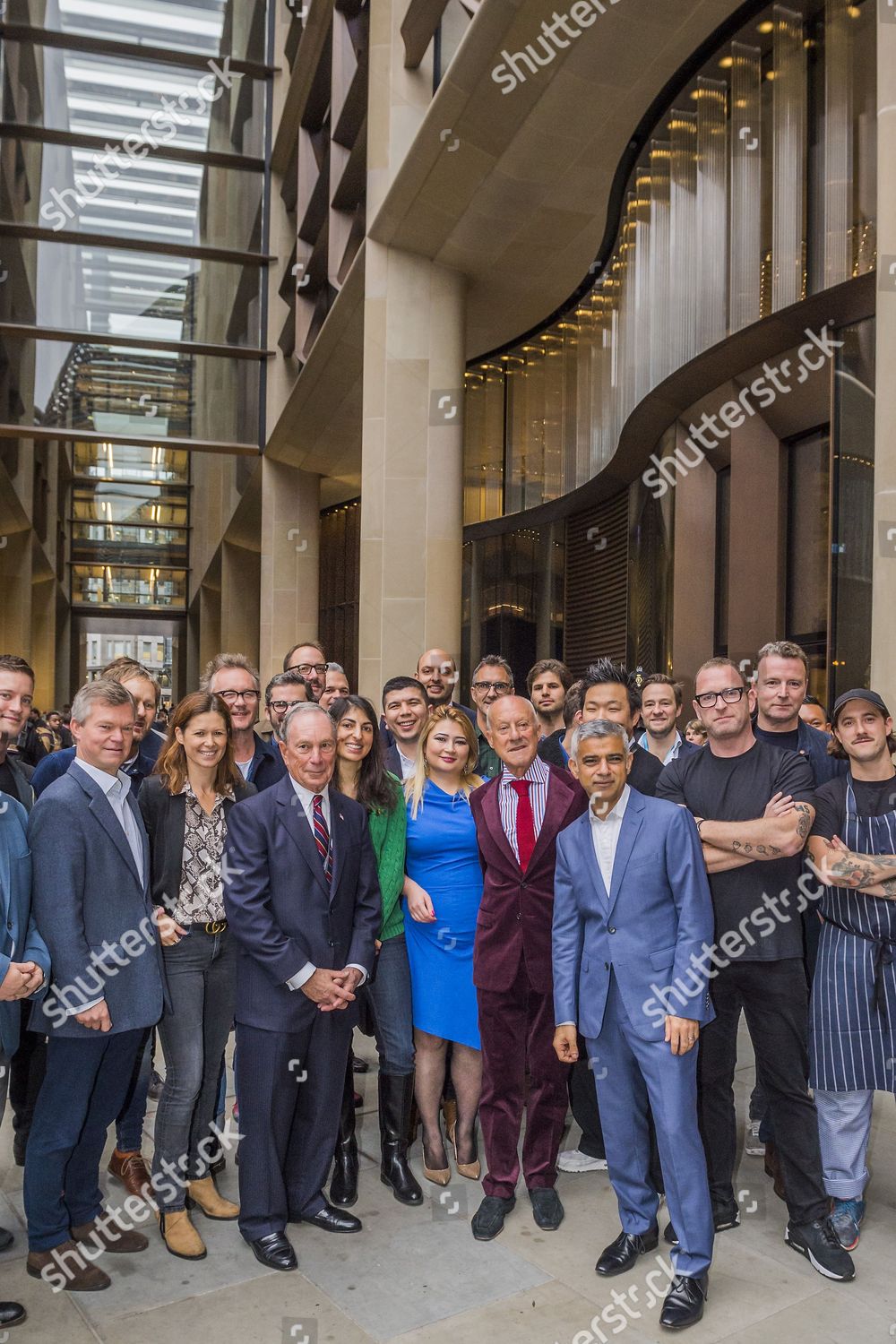 Michael Bloomberg Sadiq Khan Norman Foster Editorial Stock Photo ...