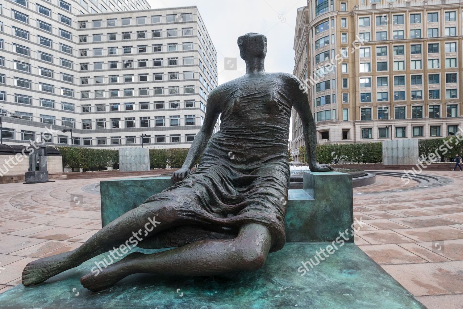 Draped Seated Woman 1957 Sculpture By Henry Editorial Stock Photo