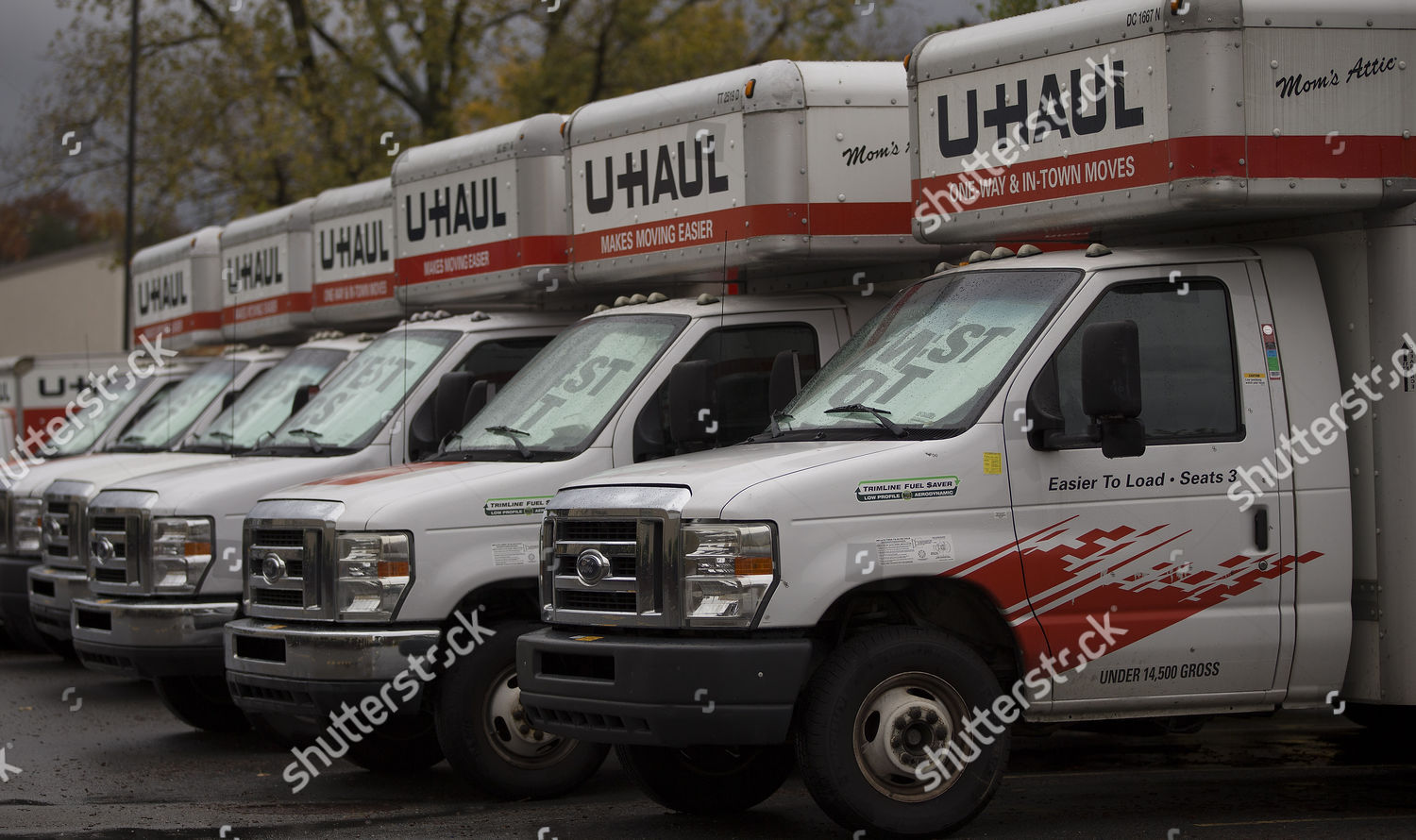 Uhaul Trucks Rental Center Woburn Massachusetts Editorial Stock Photo