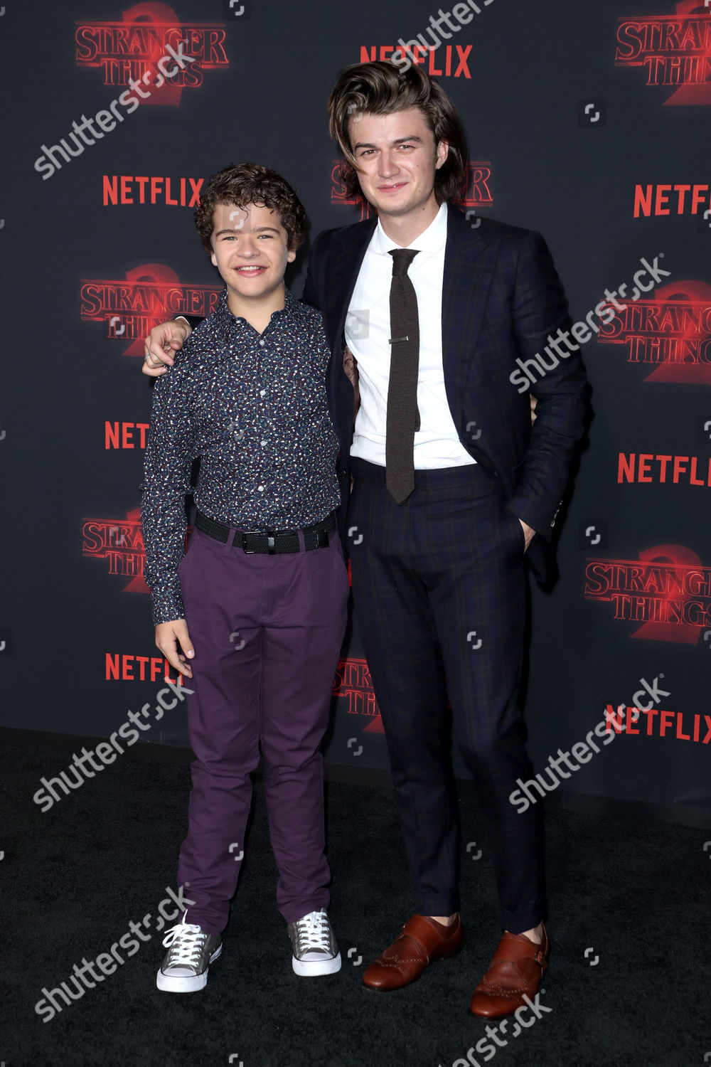 Gaten Matarazzo Joe Keery Editorial Stock Photo - Stock Image ...