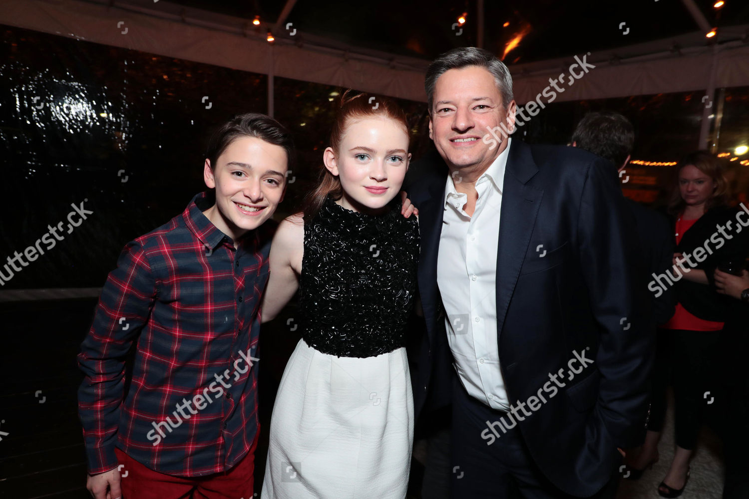 Noah Schnapp Sadie Sink Ted Sarandos Editorial Stock Photo - Stock