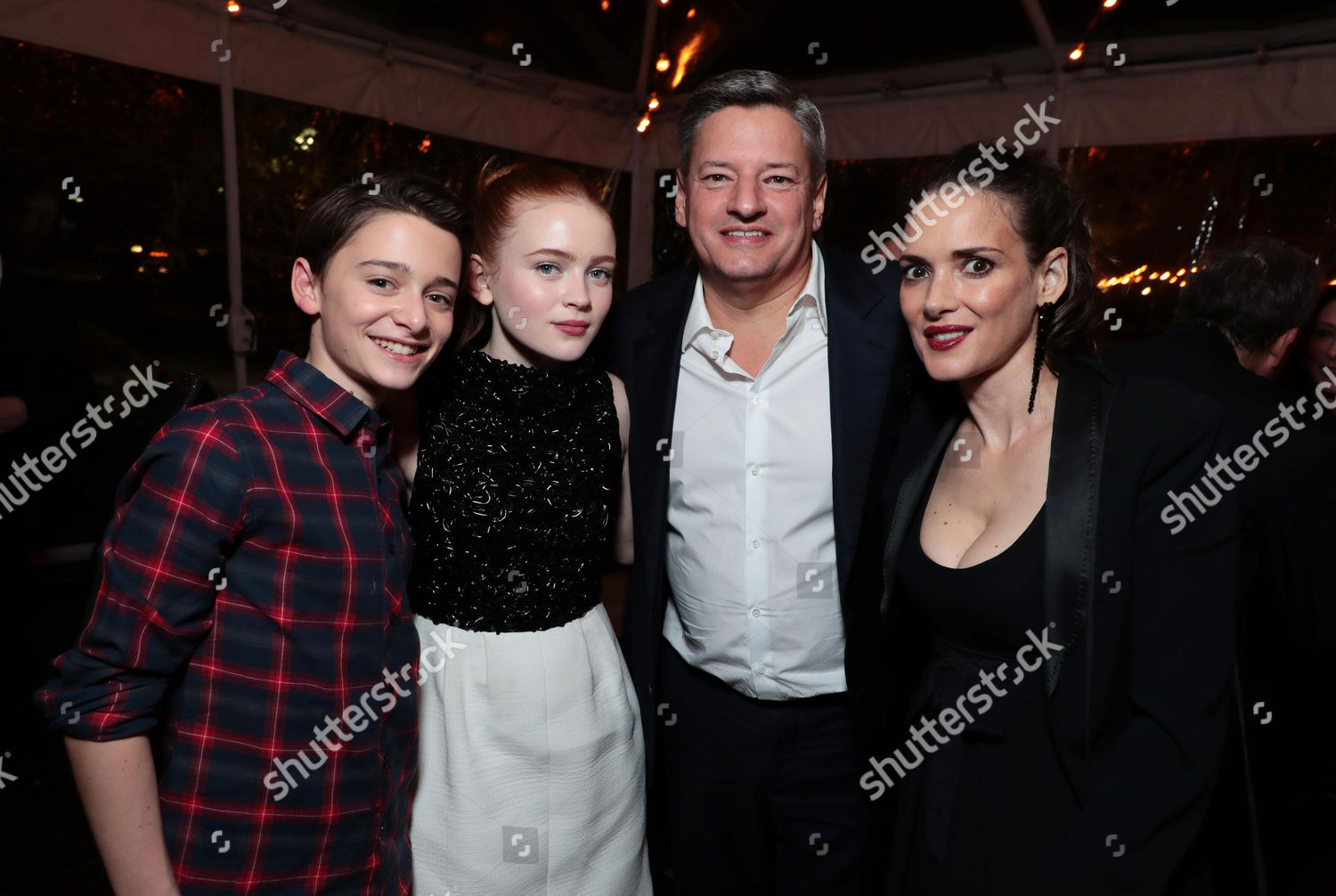 Noah Schnapp Sadie Sink Ted Sarandos Editorial Stock Photo - Stock