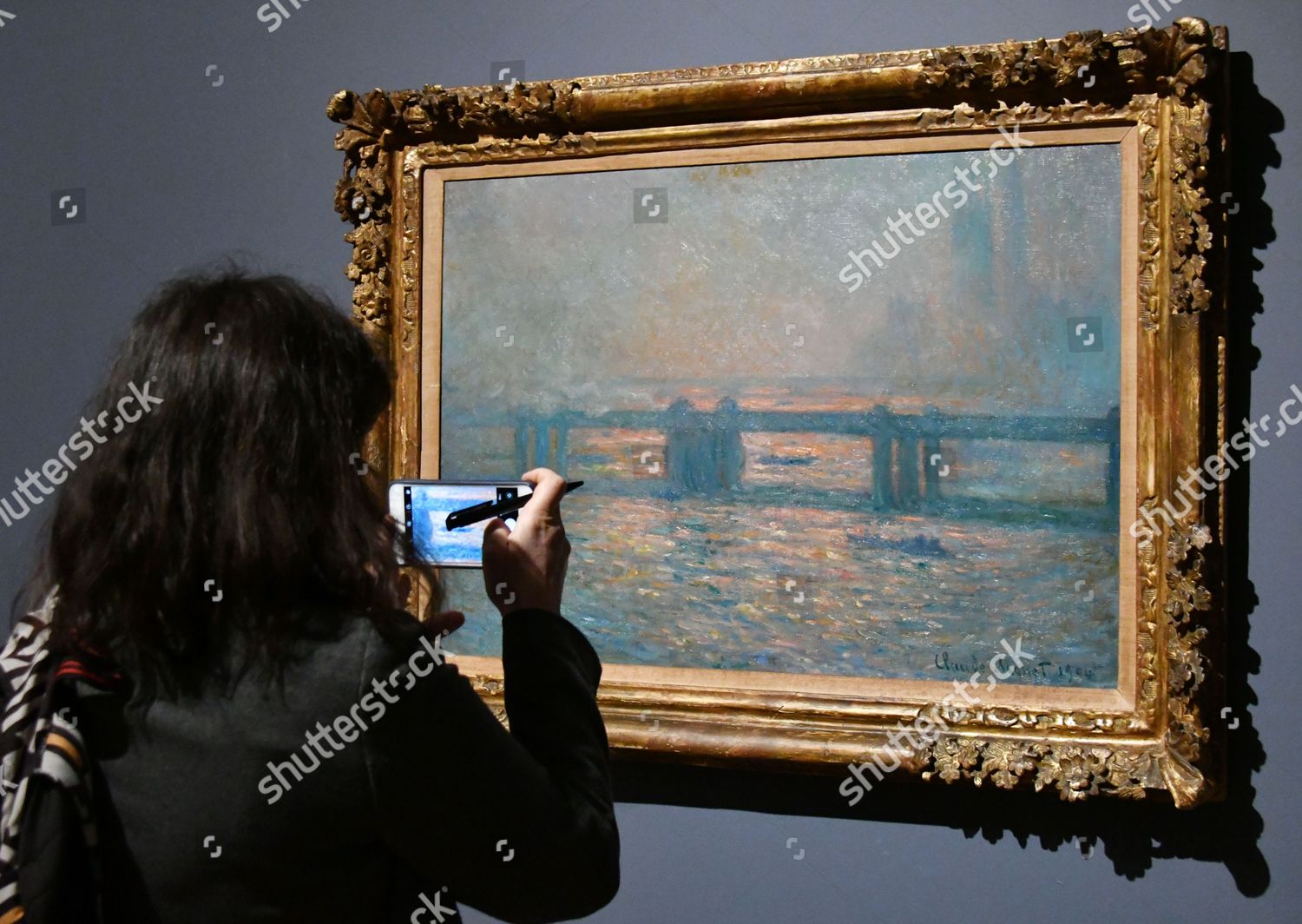 Claude Monet Charing Cross Bridge 18991902 Editorial Stock