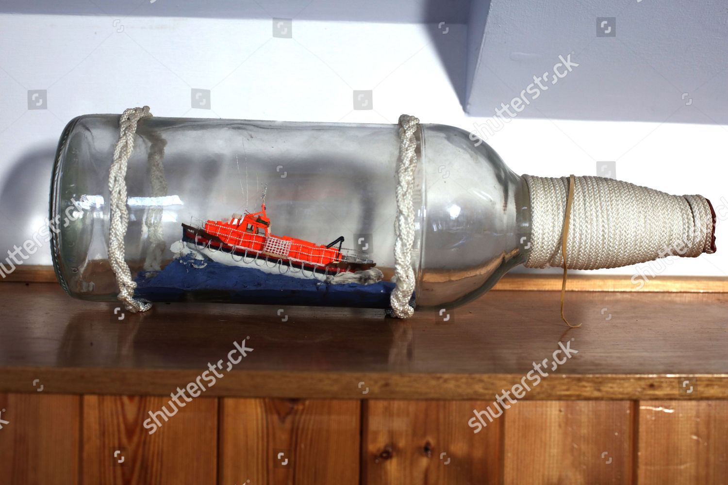 Lifeboat Bottle Royal National Lifeboat Institute Editorial Stock Photo
