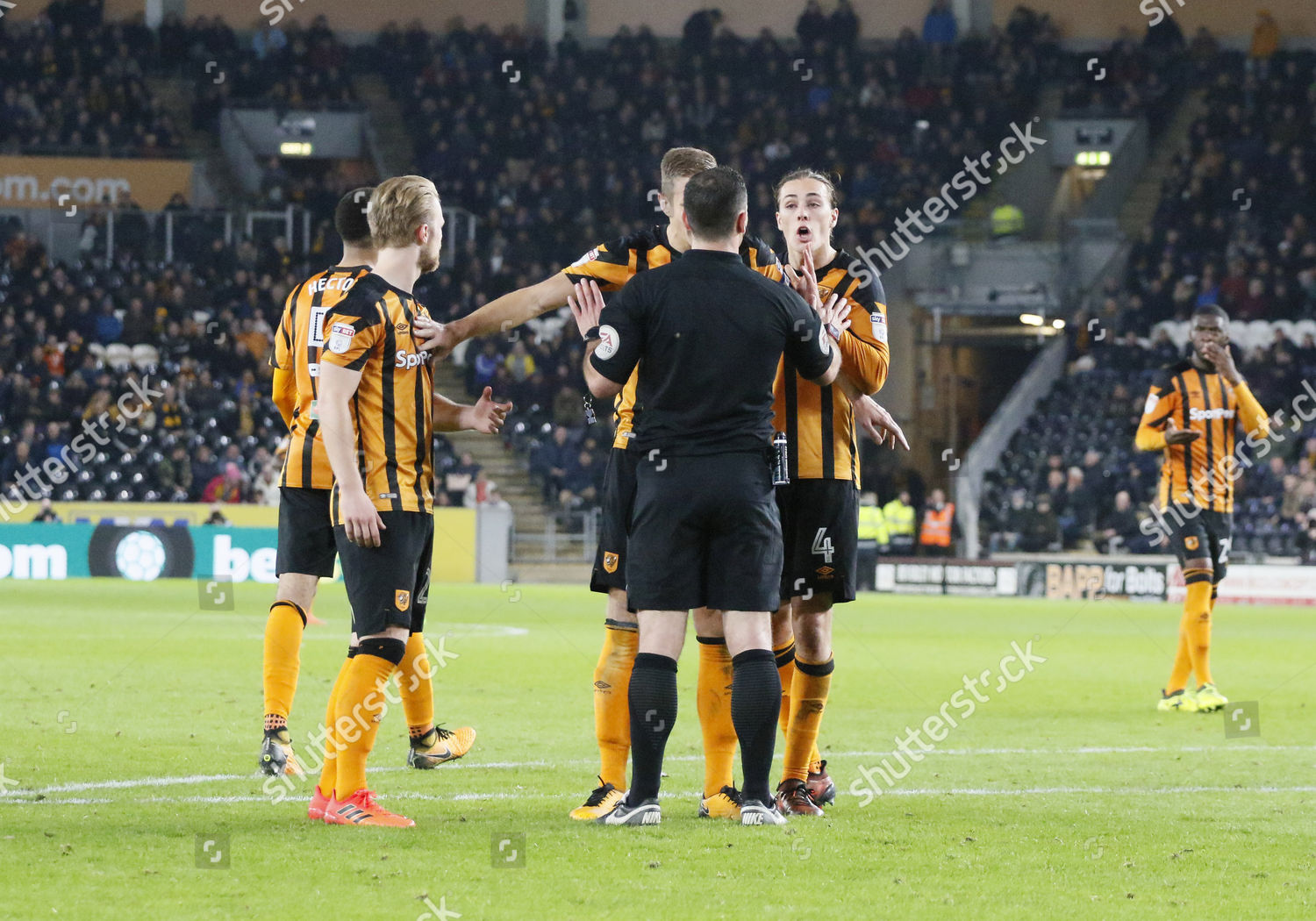 Michael Hector Hull City Shown Red Editorial Stock Photo - Stock Image ...