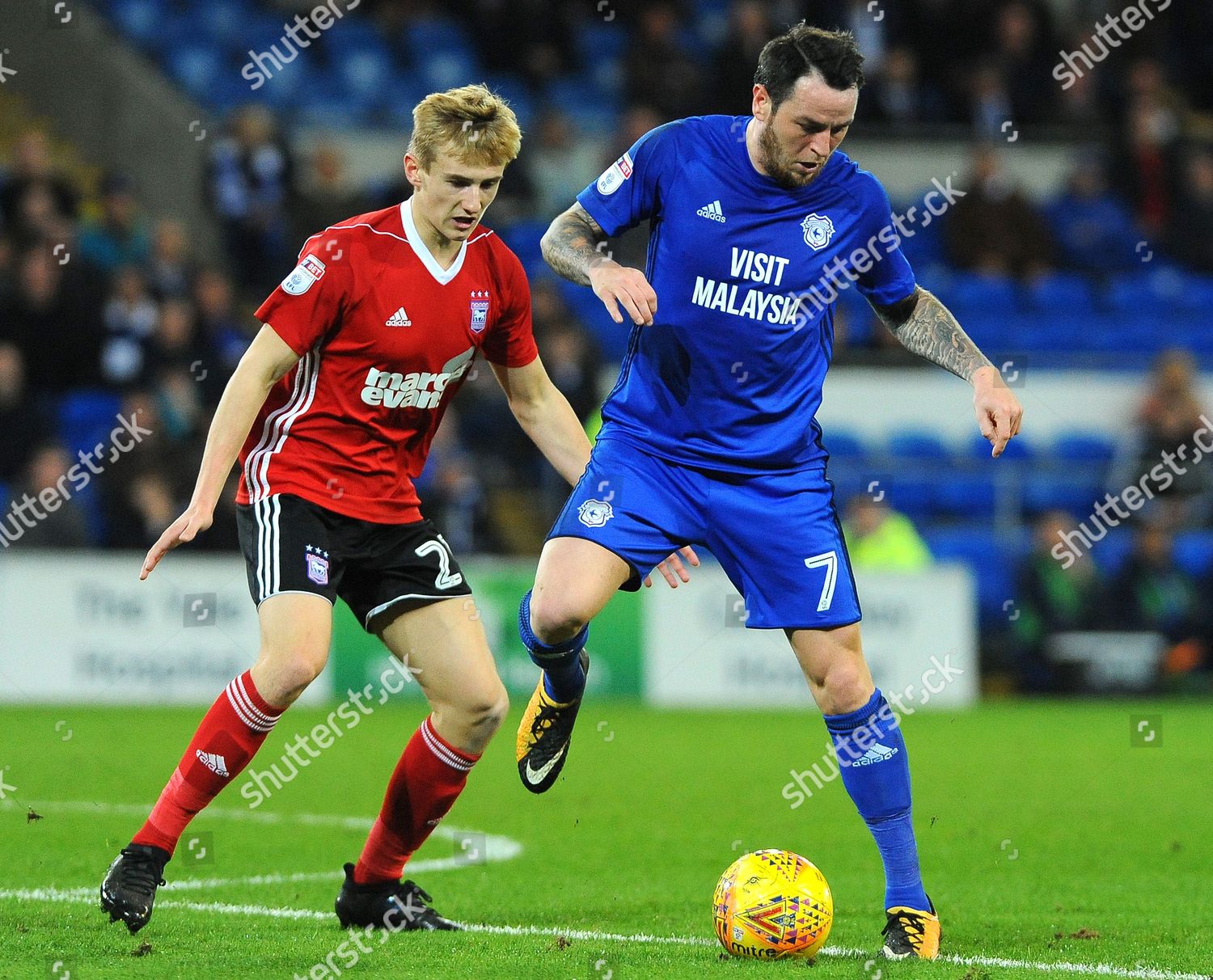 Flynn Downes Ipswich Town Applies Pressure Editorial Stock Photo ...