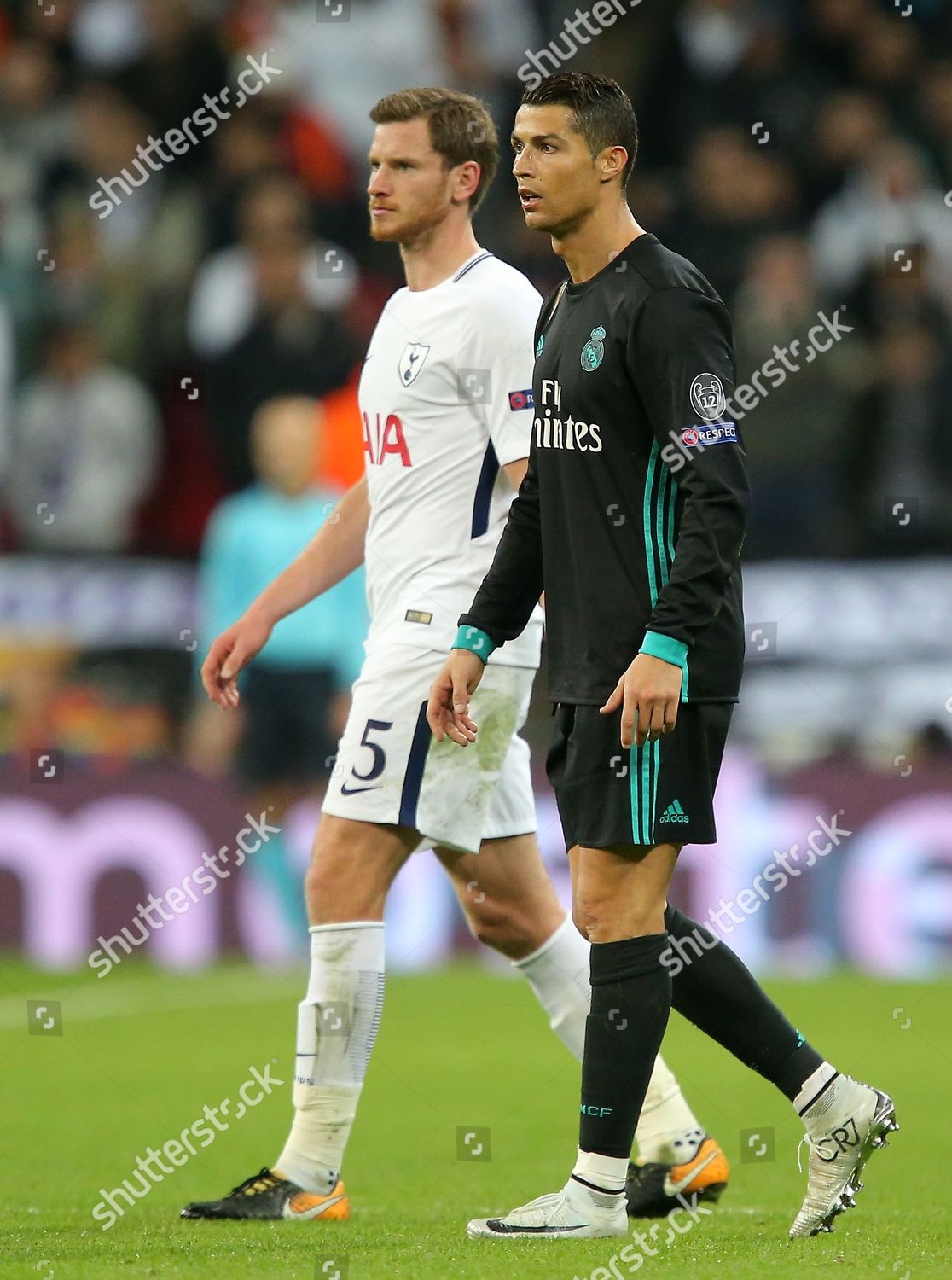 Cristiano Ronaldo Real Madrid Jan Vertonghen Tottenham Editorial Stock Photo Stock Image Shutterstock