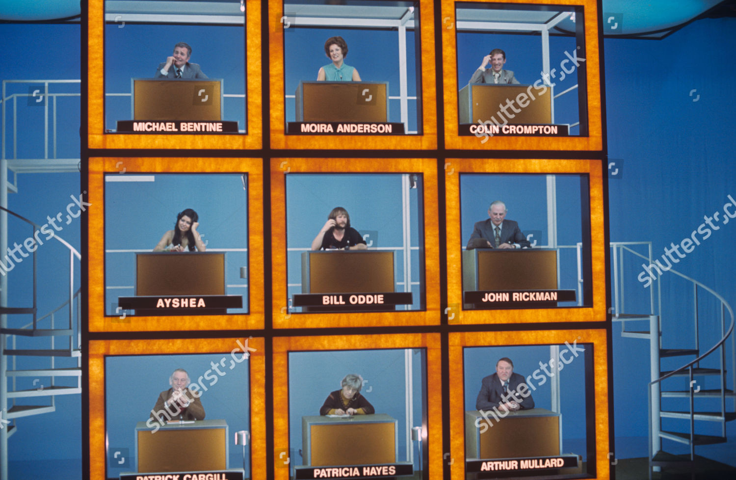 Celebrity Squares Michael Bentine Moira Anderson Editorial Stock Photo