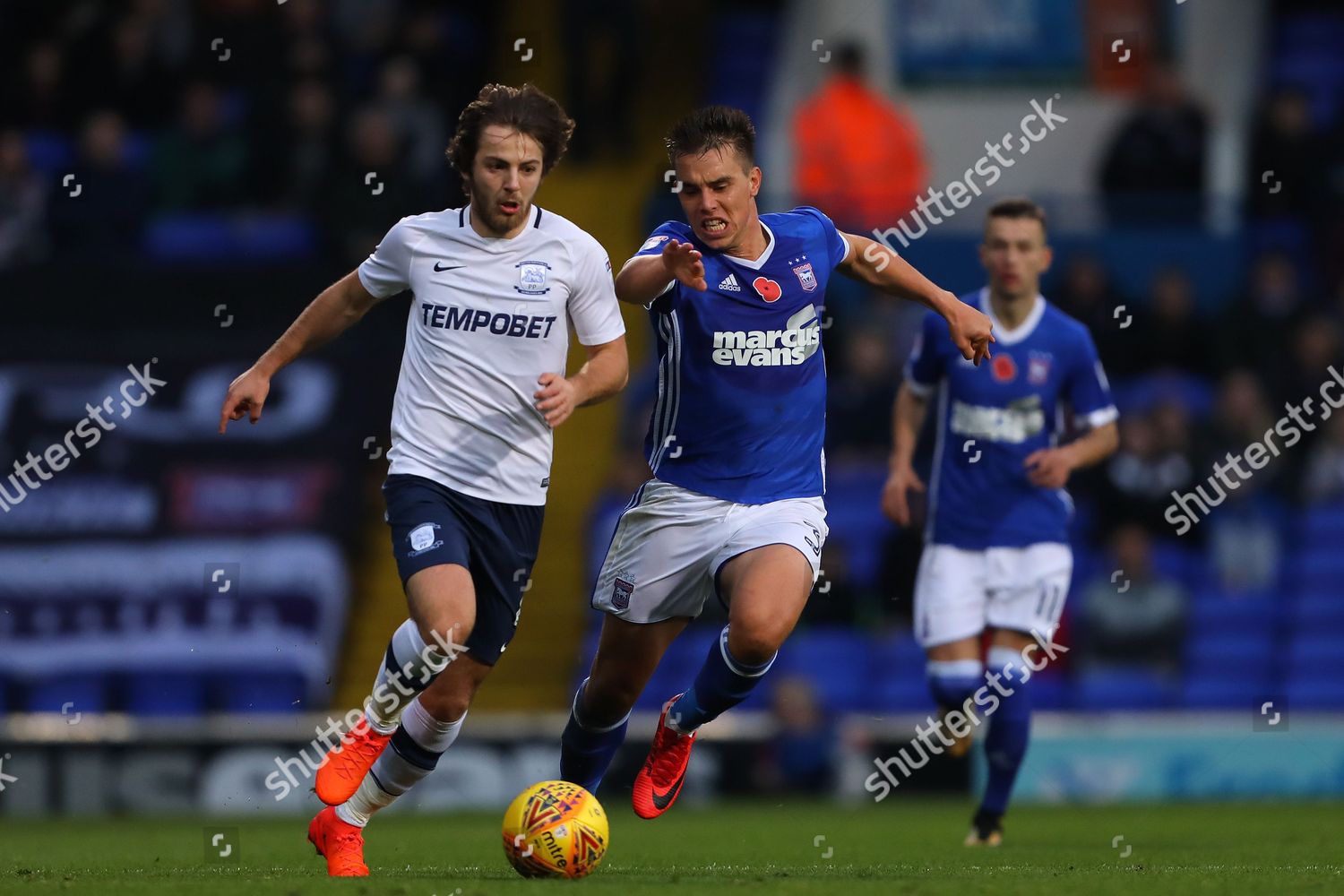 Jonas Knudsen Ipswich Town Battles Ben Editorial Stock Photo - Stock ...