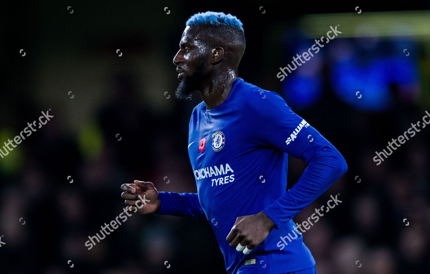 Tiemoue Bakayoko Rocks Blue Hair During Chelsea Training - wide 9