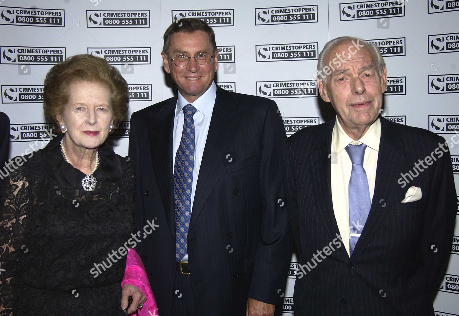 Baroness Margaret Thatcher Her Husband Denis Editorial Stock Photo ...