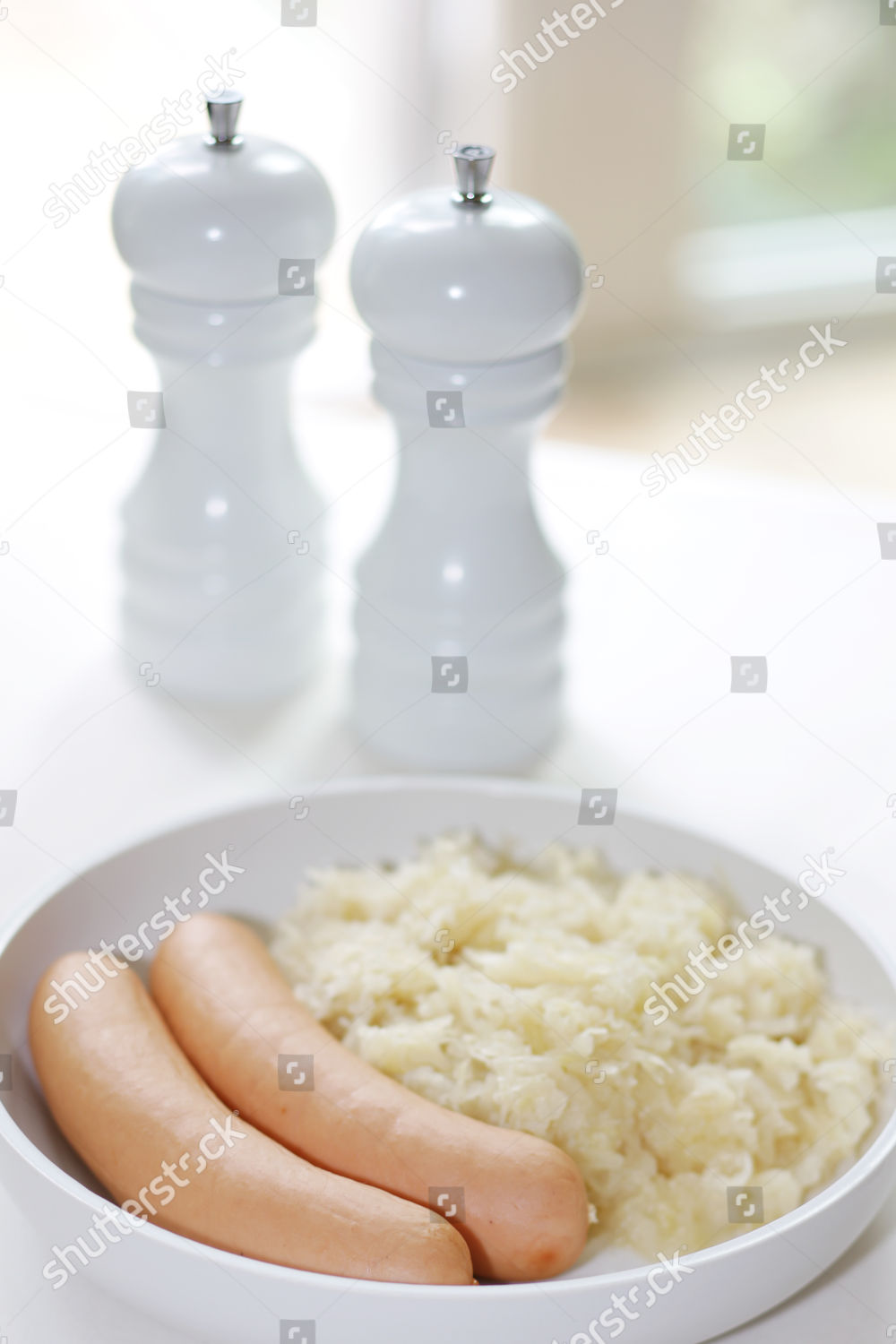 Giant Frankfurters Sauerkraut Editorial Stock Photo Stock Image Shutterstock