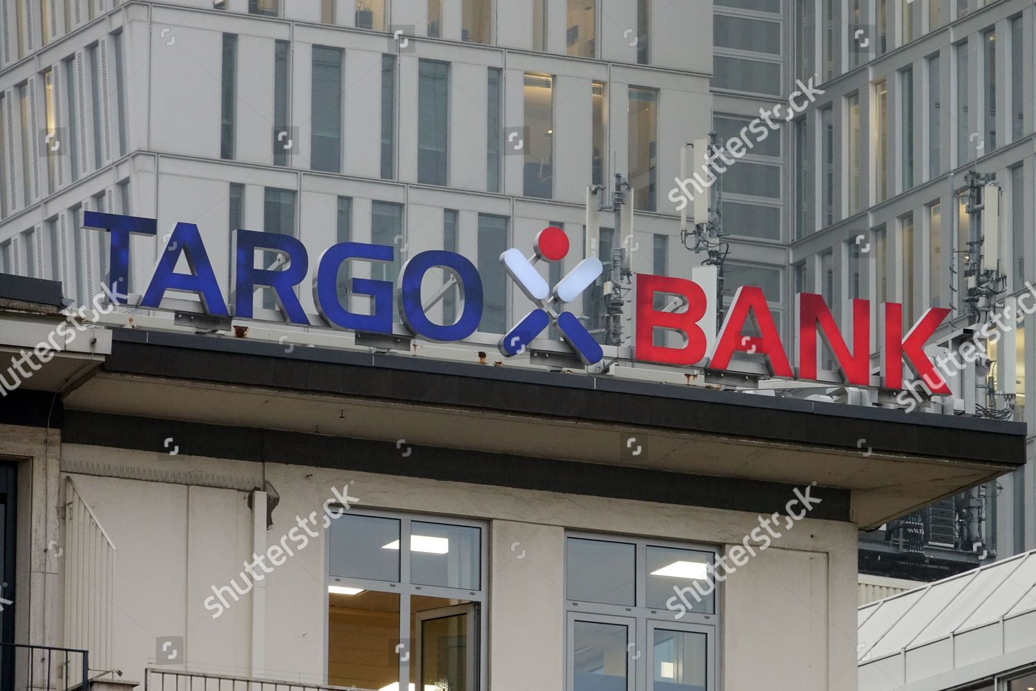 Signage Targo Bank 08 November 2017 Frankfurt Editorial Stock