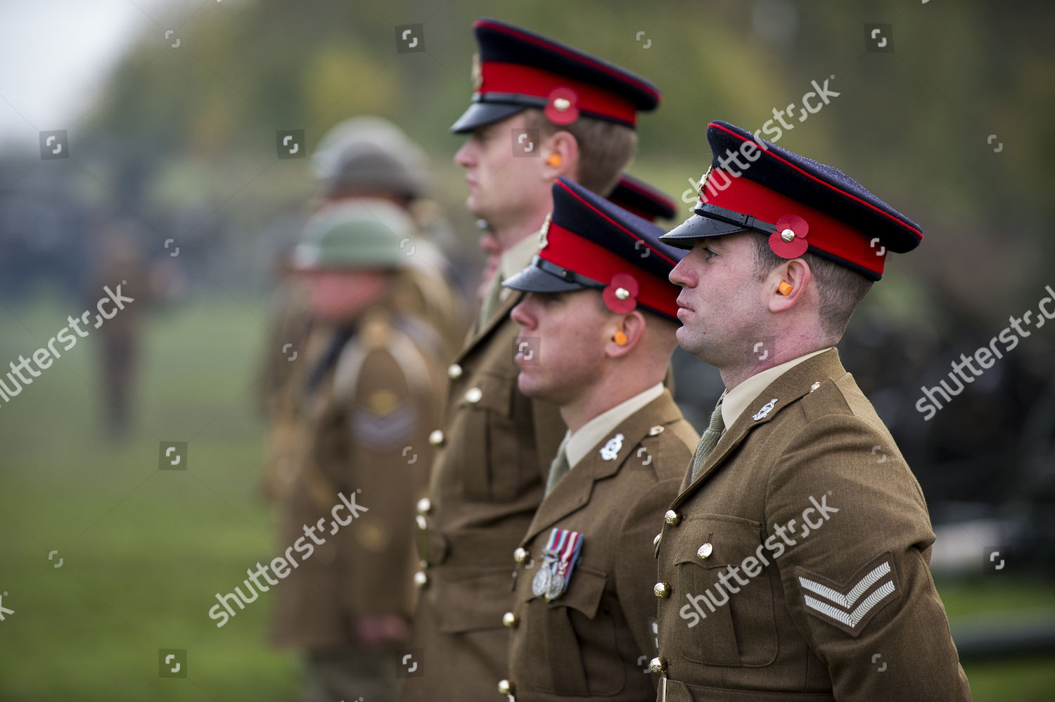 Passchendaele Salute Drum Head Service Remembrance Editorial Stock