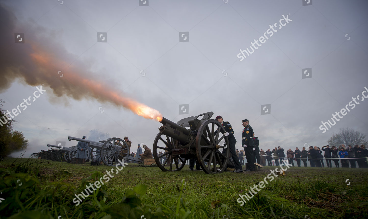 Passchendaele Salute Drum Head Service Remembrance Editorial Stock