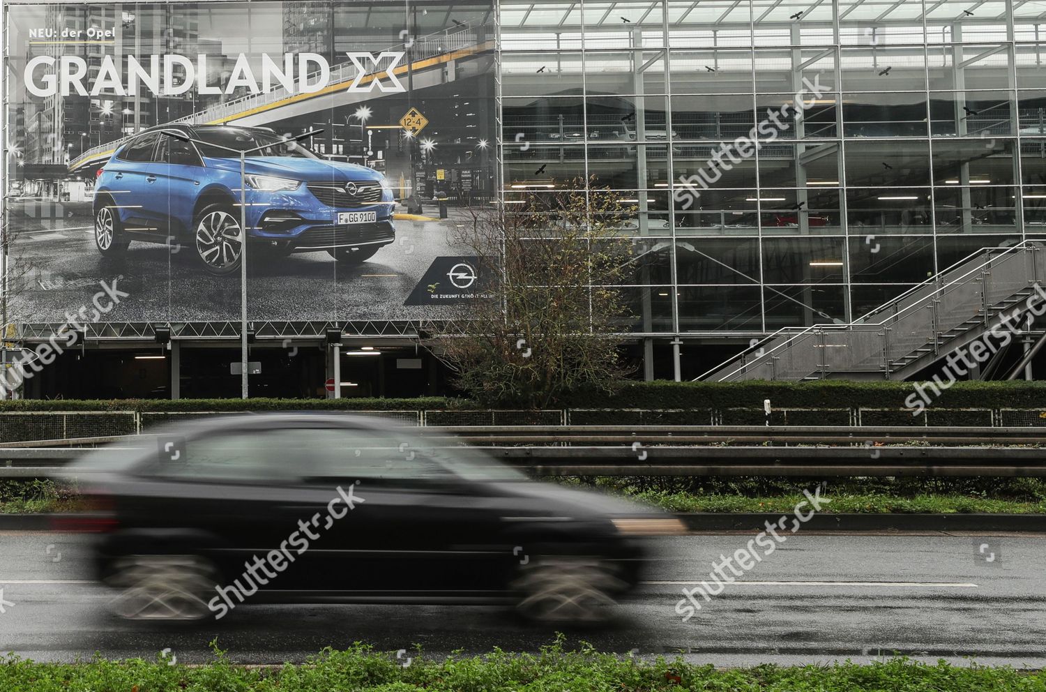 Car Passes Infront Opel Grandland X Advert Editorial Stock Photo Stock Image Shutterstock