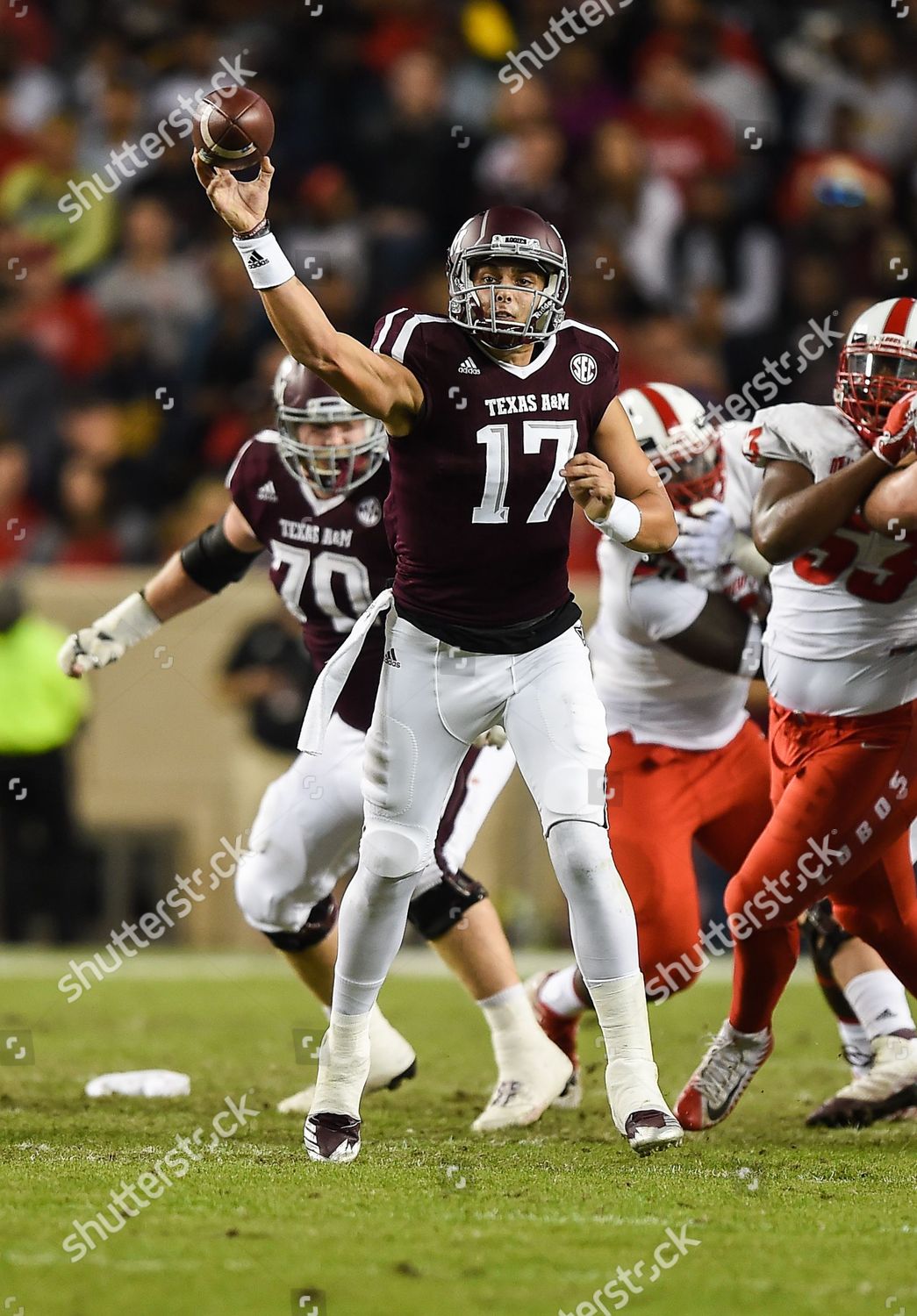 Texas Aggies Quarterback Nick Starkel 17 Editorial Stock Photo - Stock ...