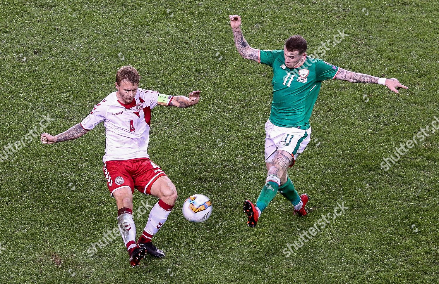 Republic Ireland Vs Denmark Simon Kjaer Editorial Stock Photo - Stock ...