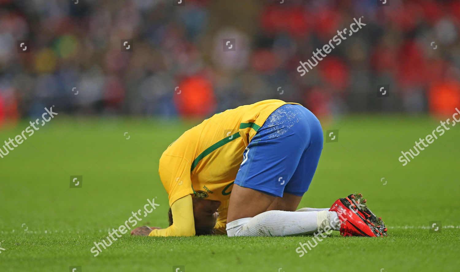 Neymar Jr Brazil Looks Dejected Disappointed Editorial Stock Photo 